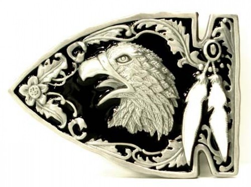 Indian buckle with eagle - with,