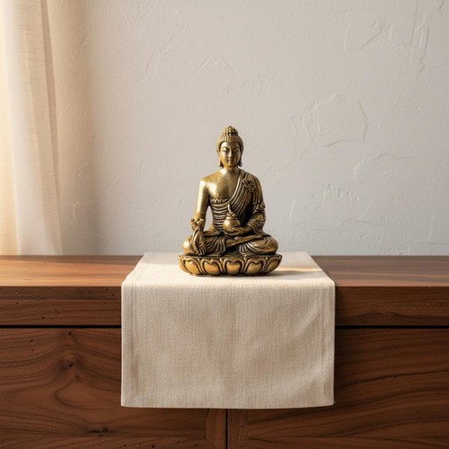 Brass medicine buddha statue - buddha,