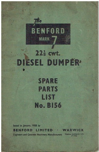 Benford mk7 5cwt diesel - benford, 22.5cwt