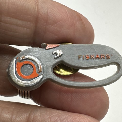 Vintage gray plastic fiskars - plastic,