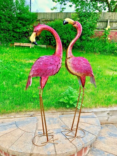 Large handmade gold - large, flamingo