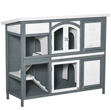 PawHut Rabbit Hutch, Guinea
