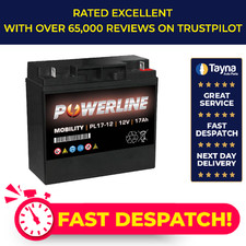 PL17-12 Powerline Mobility Battery 12V 17Ah