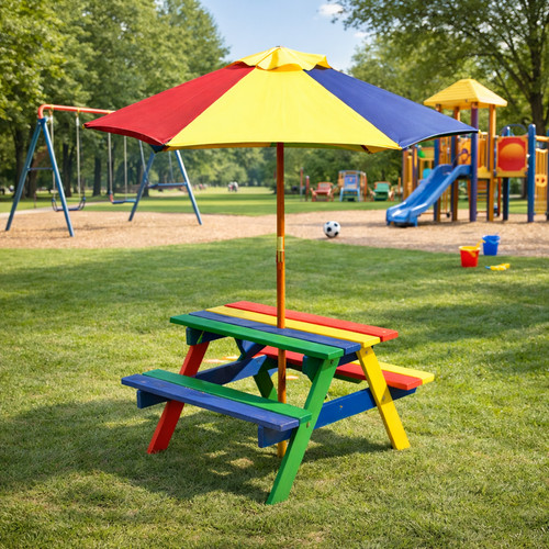 Wooden rainbow garden - wooden,