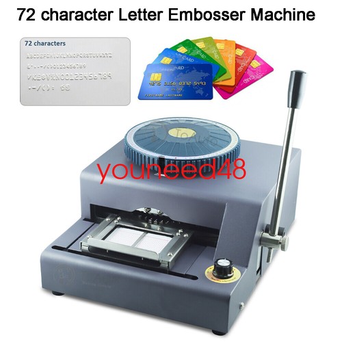 Manual pvc card - pvc, embossing