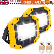USB Rechargeable LED COB Work Light Outdoor Camping Floodlight Emergency Lamp