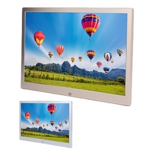 12in Metal Digital Photo Frame HD 1280x800 Electronic Album MP3 MPEG4 Picture