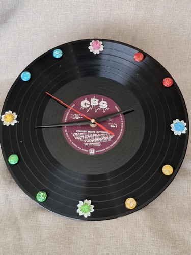 Handmade vinyl record wall - record,