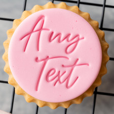 Custom Text Cupcake Cookie