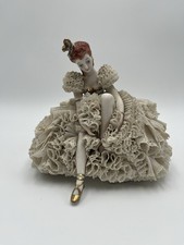 RARE Irish Dresden Prima Ballerina White Dream Collection Lace Figurine Ireland