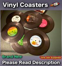 6 x Colourful Retro Vinyl