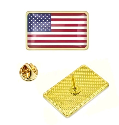 Usa american flag lapel pin - american,