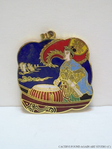 Warrior emperor drum boat flag - drum,