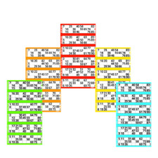 Pads of 750 JUMBO Bingo Flyers