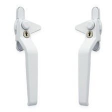 Avocet WMS uPVC Cockspur Window Handle White Double Glazed