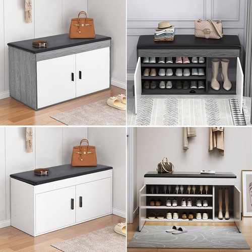 Shoe storage bench - bench, padded