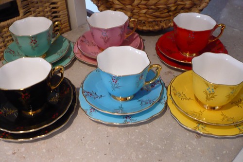 Vintage harlequin bone china - harlequin,