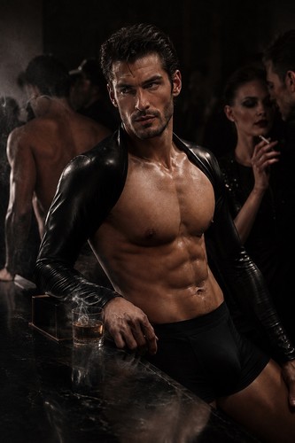 Men bolero crop top alpha - top,