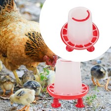  Vertical Poultry Feeder Watering Chick Trough Chicken Feeders No Waste