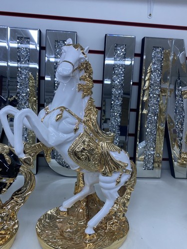 White gold italian horse - white/gold,