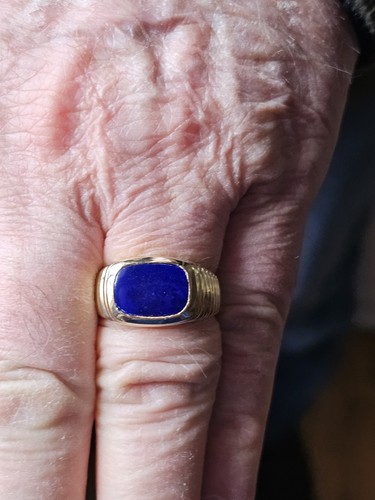 Vintage men lapis 14k yellow - vintage,