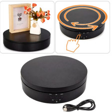 360° Rotating Jewelry Photography Electric Turntable Display Base Stand Holder