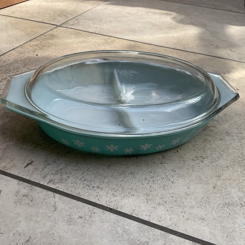 Pyrex snowflake vintage - pyrex,
