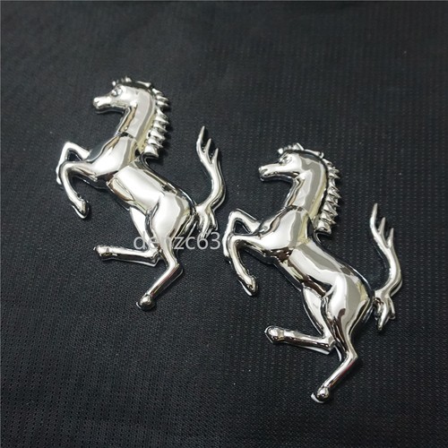 Silver chrome right horse - right,