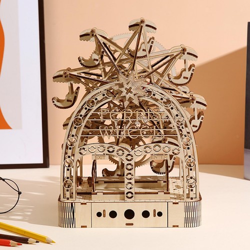 Hand crank ferris wheel model - crank,