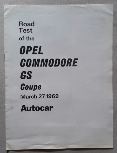 Opel commodore coupe - gs, road