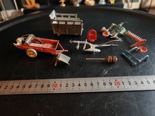 Vintage Lead Toy Farm  machinery parts plus a diecast Dinky 