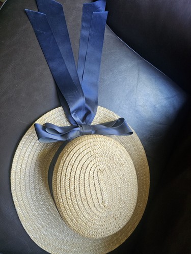 Laura ashley straw boaters hat - laura,