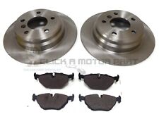 BMW E39 520 523 525 525 TDS 1995-2003 REAR 2 BRAKE DISCS AND PADS SET NEW 