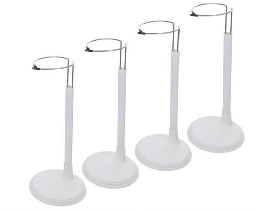 4pcs white doll stands holder - 4pcs,