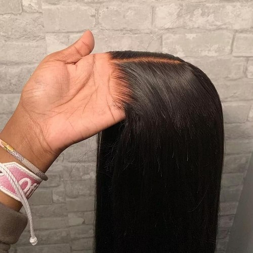 Straight glueless wig human - straight,