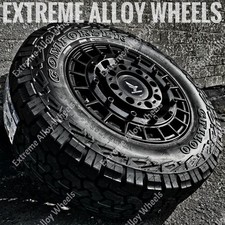 18" Black AT6 Alloy Wheels Fit Ford Transit Custom Sport + All Terrain Tyres