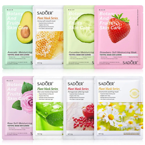 8pcs natural plant - natural, mask