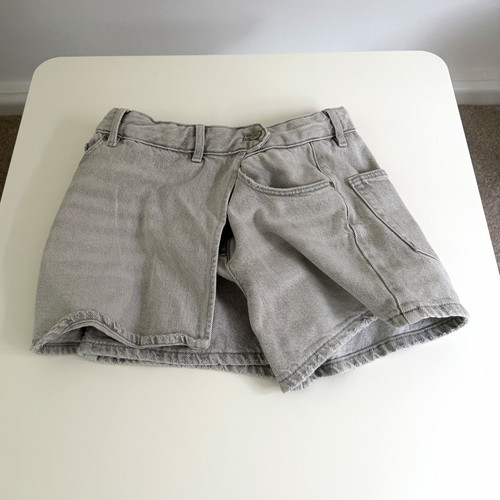 Zara girls grey denim shorts - zara,