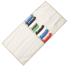 Chefs Knife Wallet Canvas Case Roll 10 Compartment (without Knives)