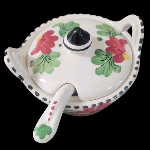 Italian pottery condiment - pottery, jar