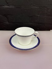 Wedgwood Midnight Large Breakfast Cup 4.5" Wide and Saucer 7.5" Wide 4 Available