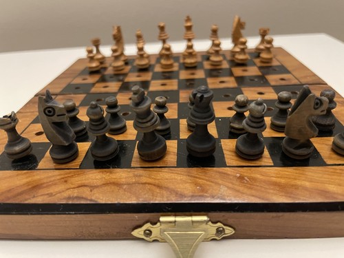 Vintage wooden chess - vintage, set