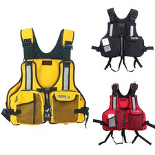 New Wakeboarding Adult Fishing Life Vest Jacket Pocket Buoyancy Aid Kayak Canoe