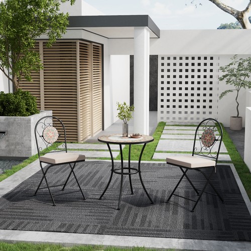 Mosaic bistro set garden - mosaic,