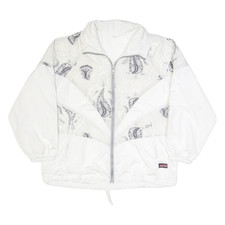 Vintage HIBERNIA Mens Shell Jacket White 90s L