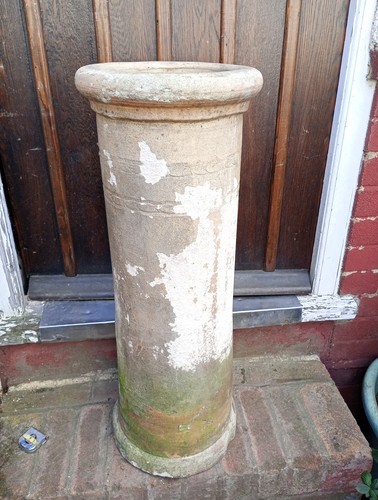 Old weathered chimney pot - old,