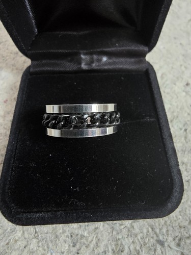 Mens stainless steel spin - steel,