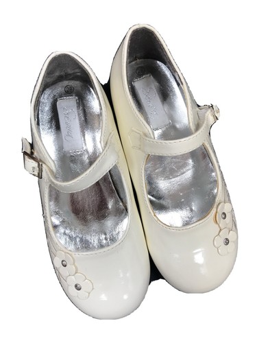 Girls flower girl shoes - flower,