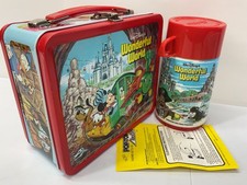 VINTAGE WALT DISNEY WONDERFUL WORLD LUNCHBOX AND THERMOS - UNUSED!!