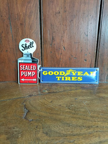 Vintage small petrol signs - vintage,